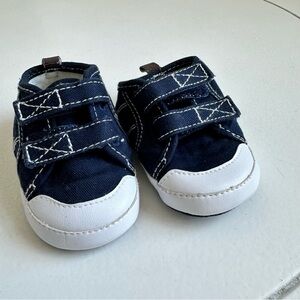 Koala Kids Navy and White Baby Shoes